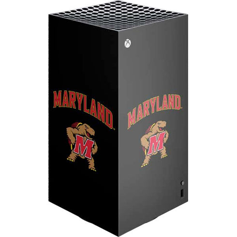 University of Maryland Collegiate Text XBox Series X Digital Edition Console Skin
